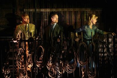 Edward Hibbert, Erin Davie and David Hyde Pierce Photo