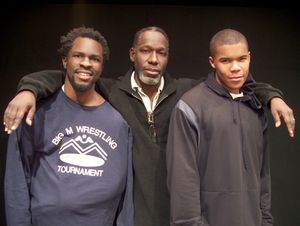 Gbenga Akinnagbe, Gaius Charles and James McDaniel Photo