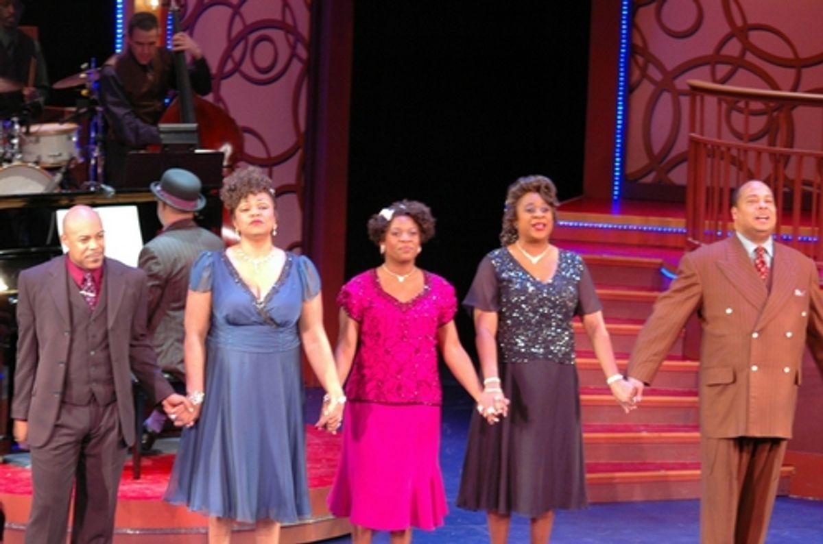 Eugene Fleming, Aisha de Haas, Anastacia McCleskey, Danielle Lee Greaves and Wayne W. Pretlow at 'Ain't Misbehavin' Opens at White Plains