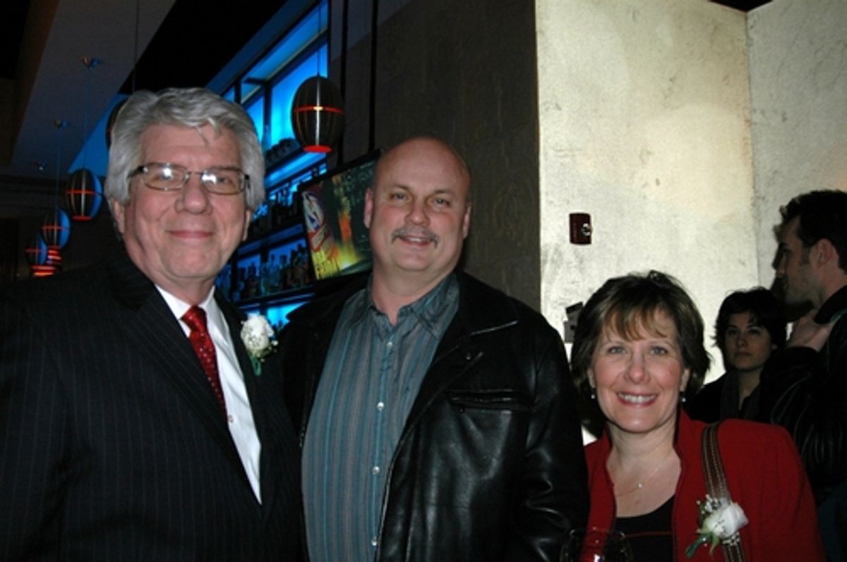 Jack W. Batman, John Harwood, Gina Harwood (Commissioner of Finance in White Plains) at 'Ain't Misbehavin' Opens at White Plains