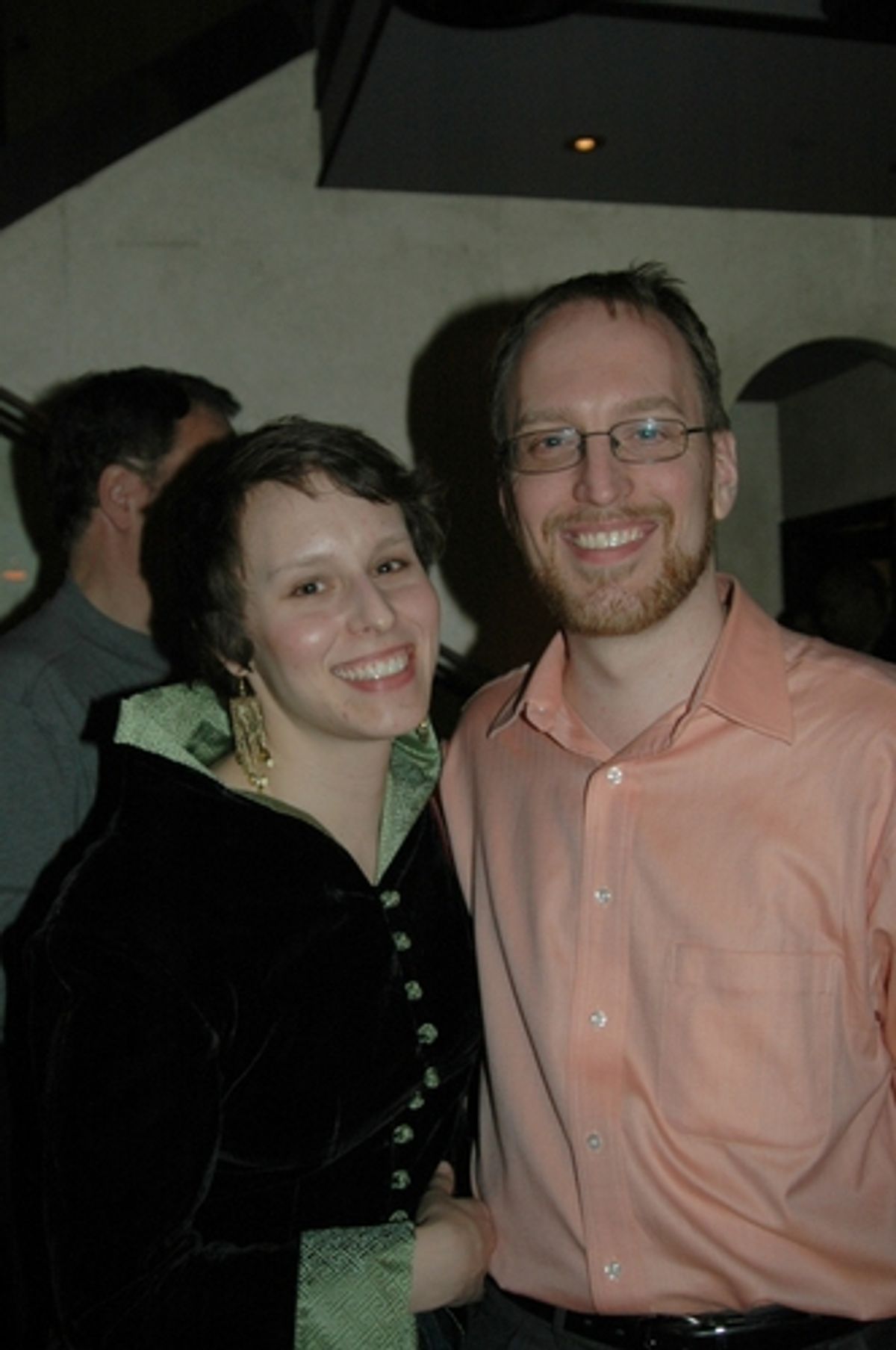 Todd Edward Ivins (Scenic designer) and wife Abigail Trueblood at 'Ain't Misbehavin' Opens at White Plains