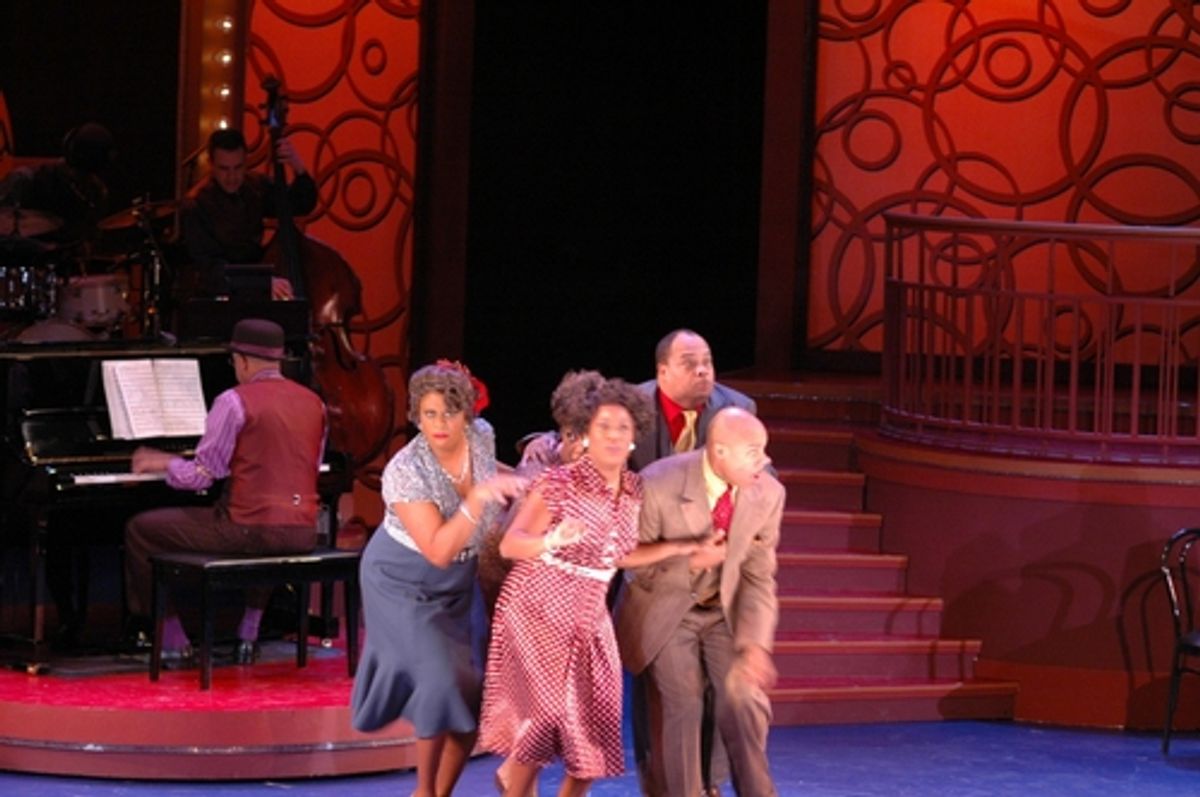 Danielle Lee Greaves, Aisha de Haas, Anastacia McCleskey, Eugene Fleming and Wayne W. Pretlow at 'Ain't Misbehavin' Opens at White Plains