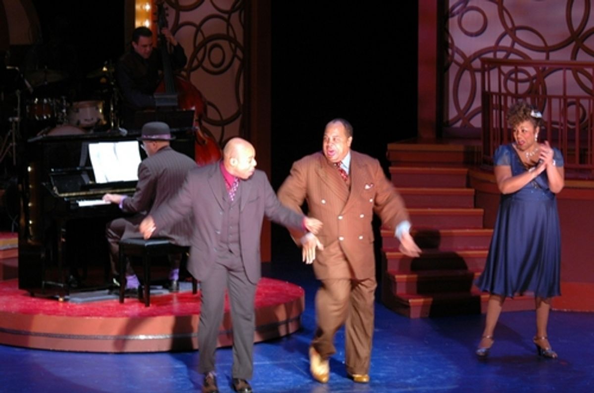 Eugene Fleming, Wayne W. Pretlow and Aisha de Haas at 'Ain't Misbehavin' Opens at White Plains