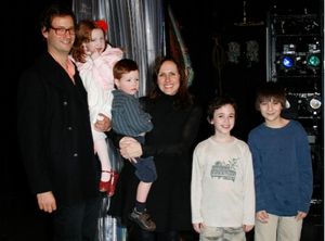 Molly Shannon and family visit Flounders Trevor Braun and Brian D'Addario @ BroadwayWorld Molly Shannon and family visit Flounders Trevor Braun and Brian D'Addario Photo