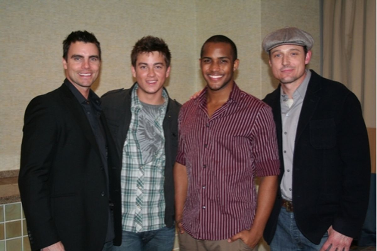 Colin Egglesfield (AMC), Brandon Buddy (OLTL), Sterling Sulieman (AMC) and David Chisum (OLTL) at 