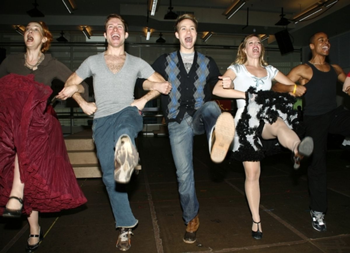 Harriet Harris, Christopher J. Hanke, Elizabeth Stanley and ensemble at 