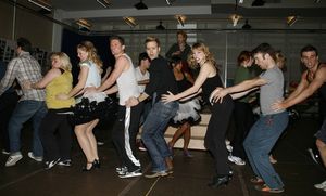 Carly Jibson, Spencer Liff, Christopher J. Hanke, Elizabeth Stanley and ensemble Photo