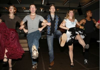 Harriet Harris, Christopher J. Hanke, Elizabeth Stanley and ensemble Photo