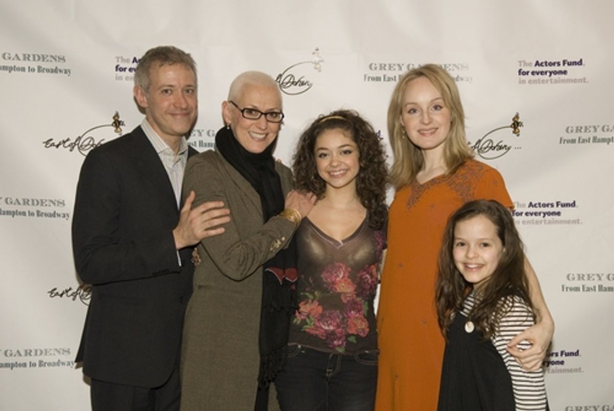 Composer Scott Frankel, East of Doheny producer Kelly Gonda, Sarah Hyland, Erin Davie and Kelsey Fowler at 