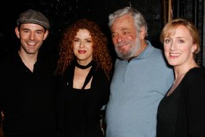 Daniel Evans, Bernadette Peters, Stephen Sondheim and Jenna Russell Photo