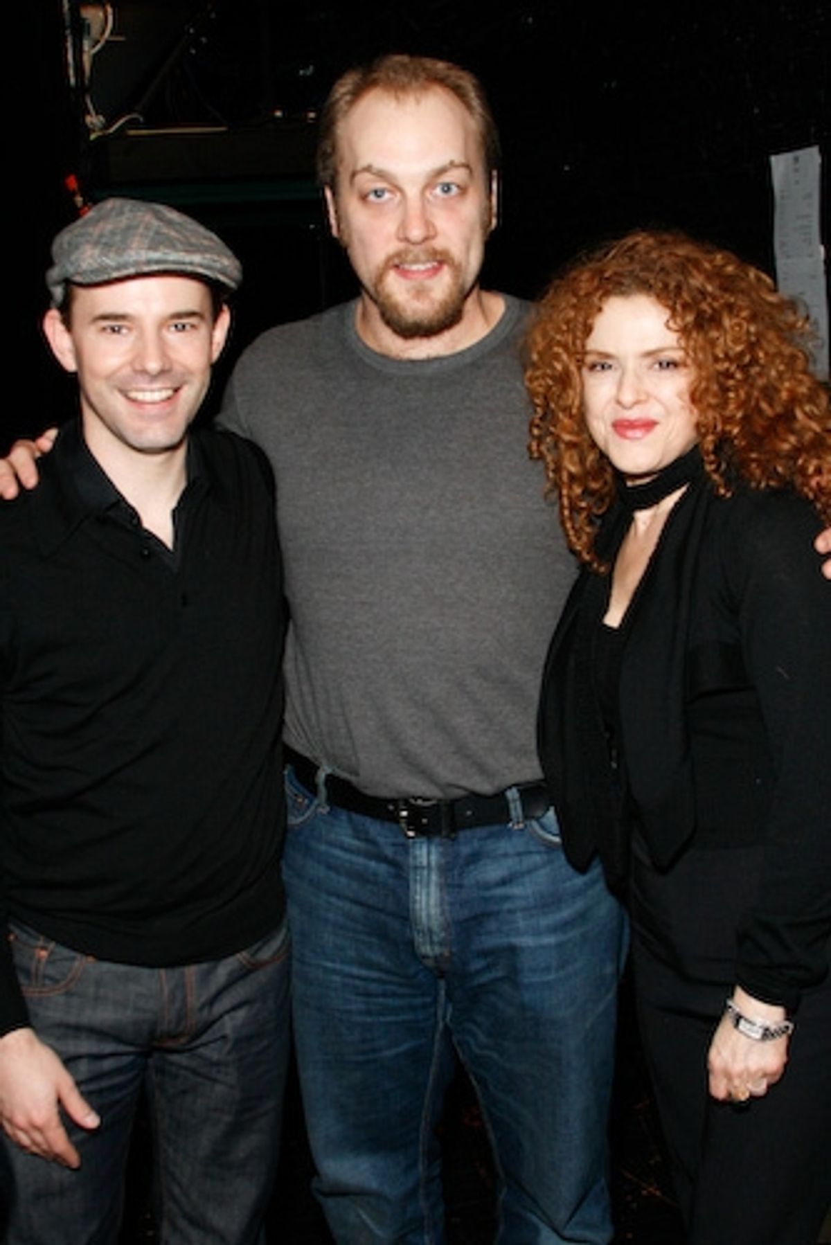 Daniel Evans, Alexander Gemignani, and Bernadette Peters at 