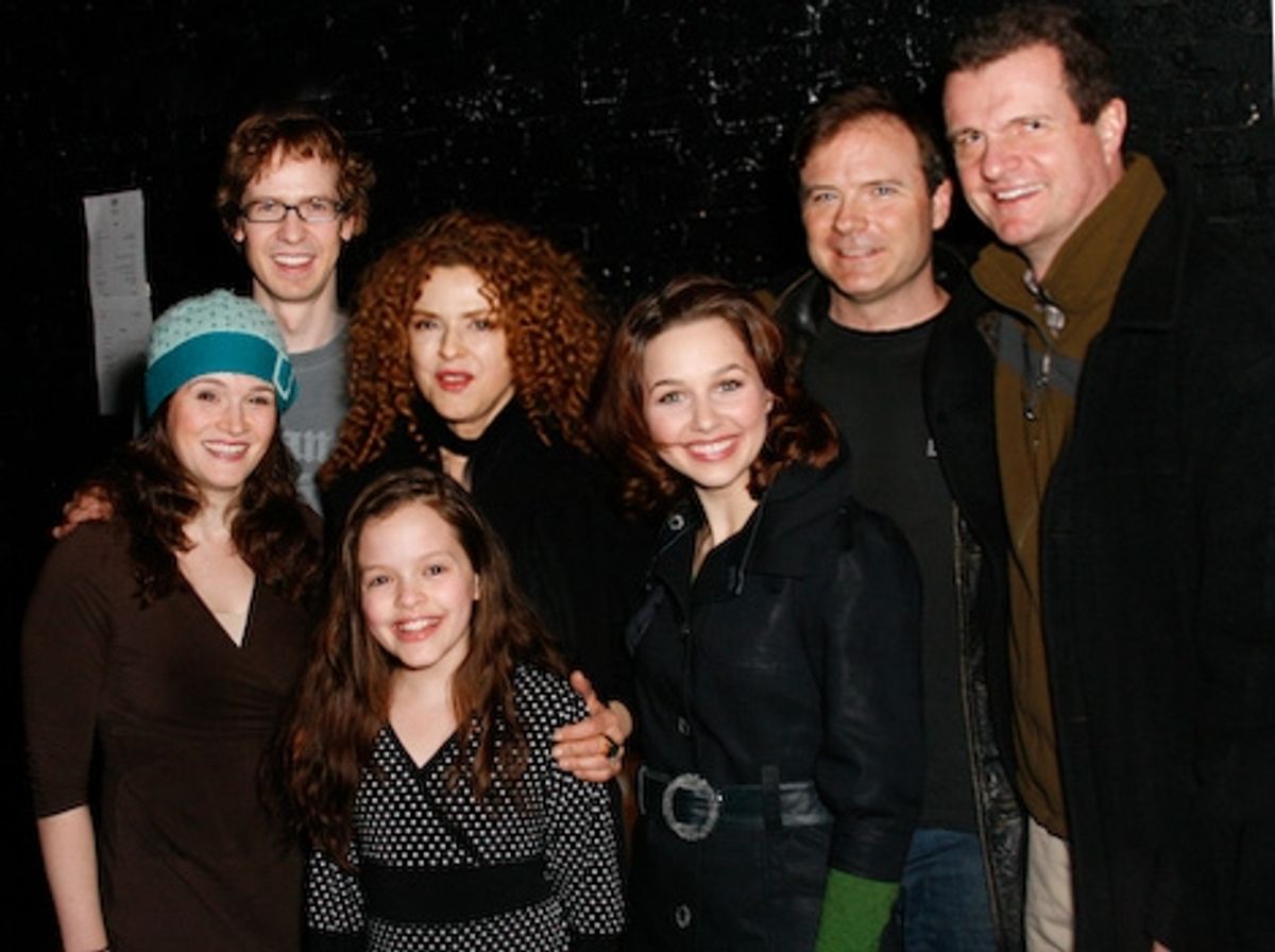 Stacie Morgain Lewis, David Turner, Bernadette Peters, Kelsey Fowler, Jessica Grove, Drew McVety, Michael Cumpsty at 