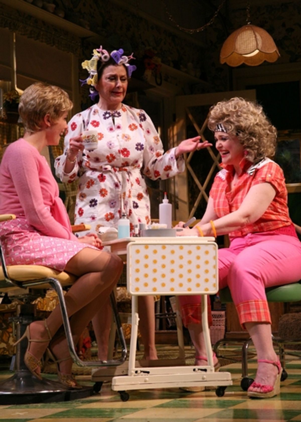From Left to Right, Kelly Sullivan (Shelby Eatenton-Latcherie), Kelly Bishop (Clairee Belcher) and Charlotte Booker (Truvy Jones) at 