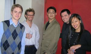 Shonn Wiley, Scott Thornton, Tim Huang, Doug Oberhamer and Marie-France Arcilla Photo