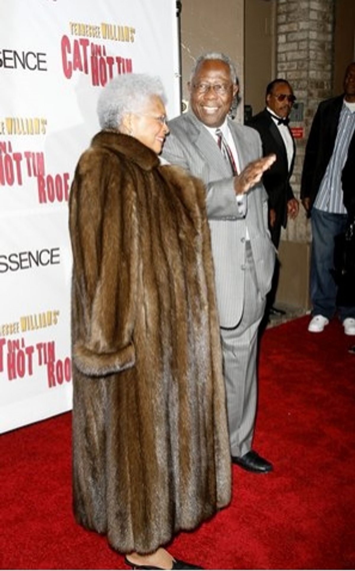 Hank Aaron and wife at 