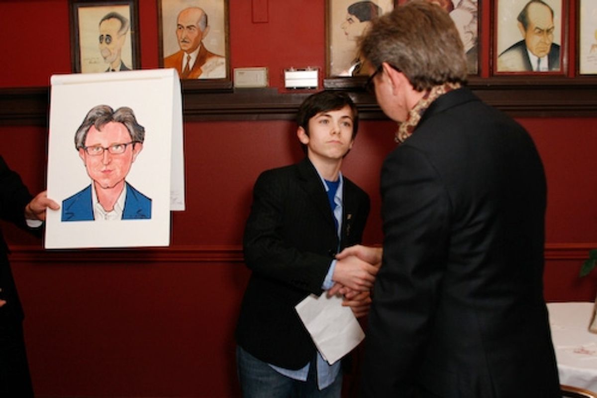 A stoic Henry Hodges greets Thomas Schumacher at 