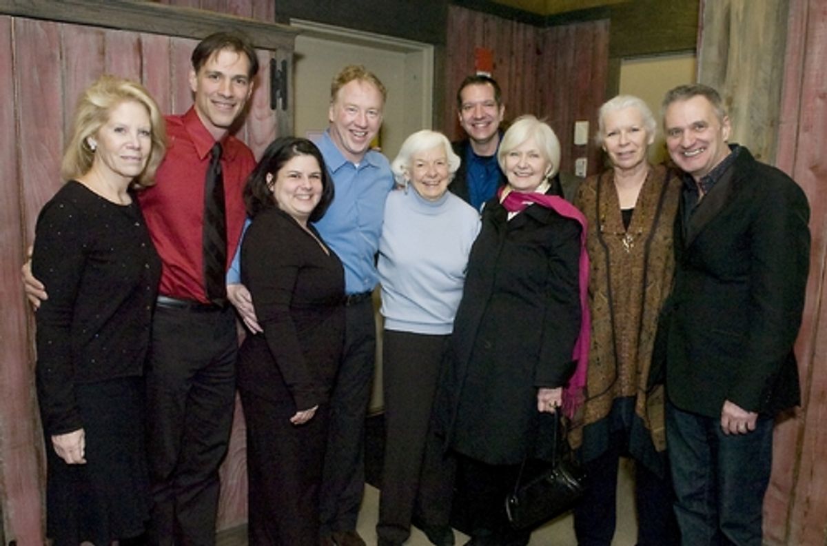 Daryl Roth, Angelo Fraboni, Jodi Schoenbrun Carter, Timothy Busfield, Helen Stenborg, Stephen DiMenna, Joanne Woodward, Anne Keefe, Morris Panych at 