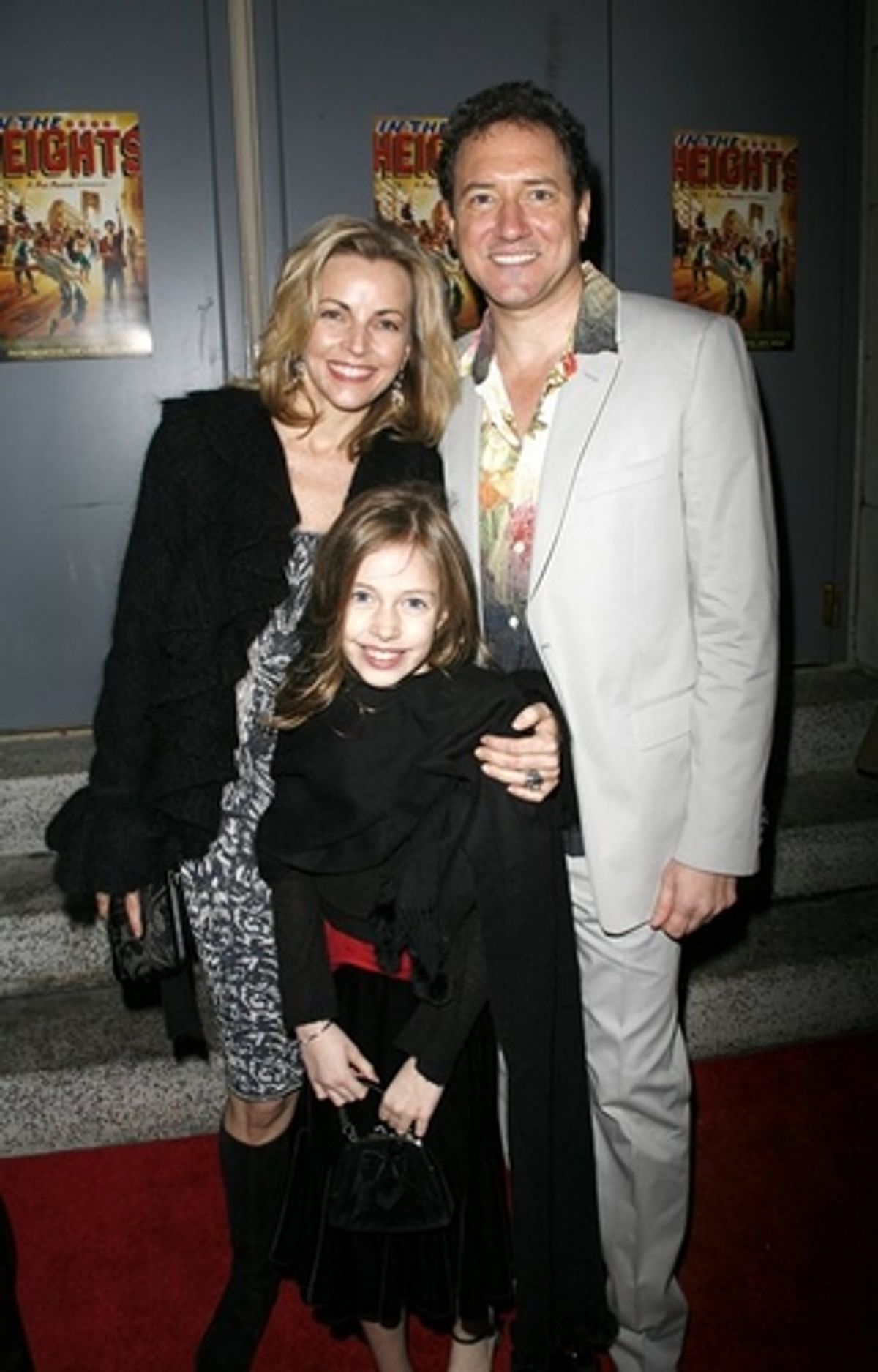 Kevin McCollum (Producer) with wife, Lynnette Perry, and daughter at 