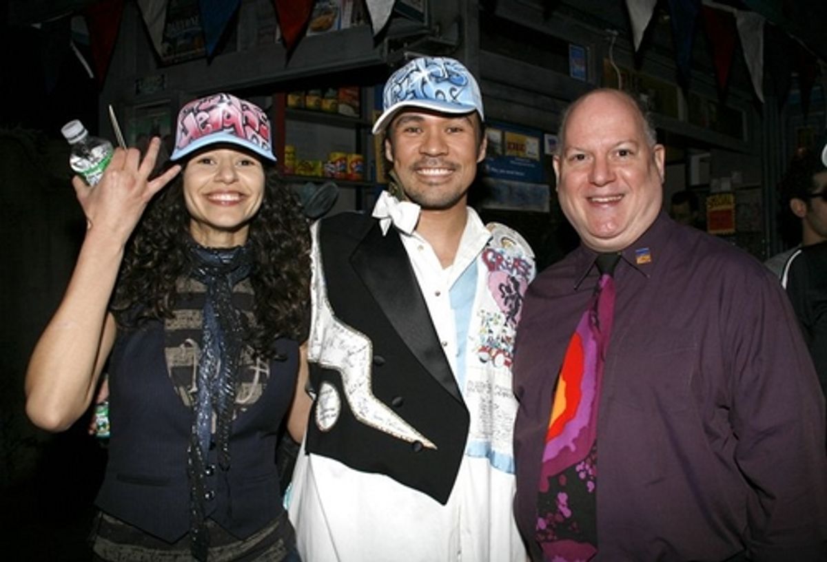 Mandy Gonzalez, Michael Balderrama and David Westphal
 at 