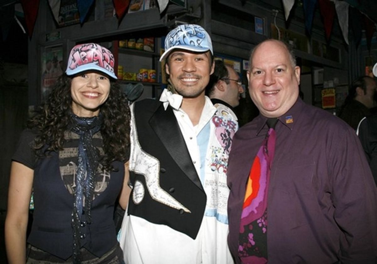 Mandy Gonzalez, Michael Balderrama and David Westphal
 at 