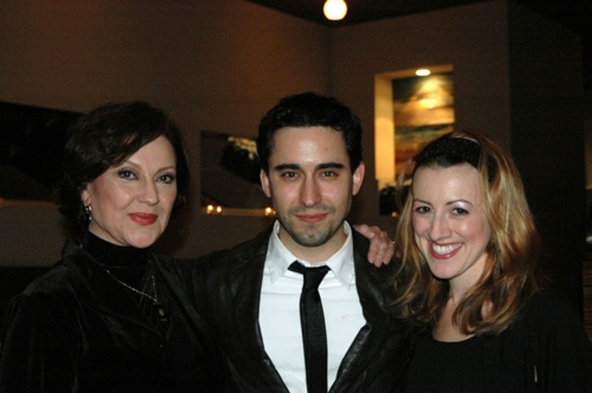 Kelly Bishop, John Lloyd Young and Kate Wetherhead at 