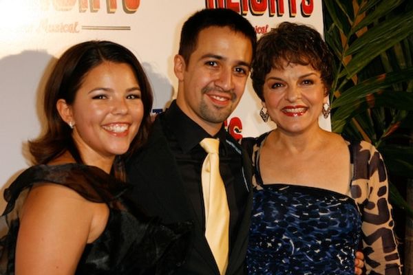 Lin-Manuel Miranda, Vanessa, and Priscilla Lopez Photo