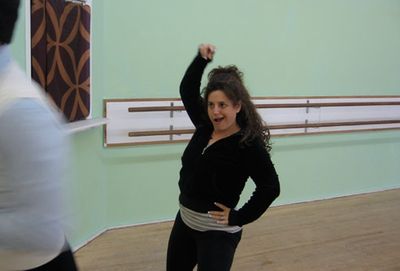 Is Marissa Jaret Winokur "serving" Tony Dovolani? Photo