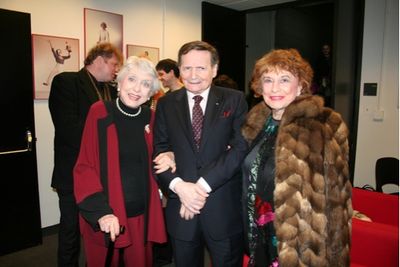 Celeste Holm, Byron Janis and Marian Javits Photo