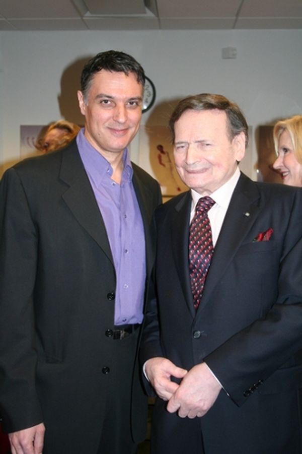 Robert Cuccioli and Byron Janis Photo