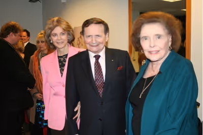 Maria Cooper Janis, Byron Janis and Patricia Neal Photo