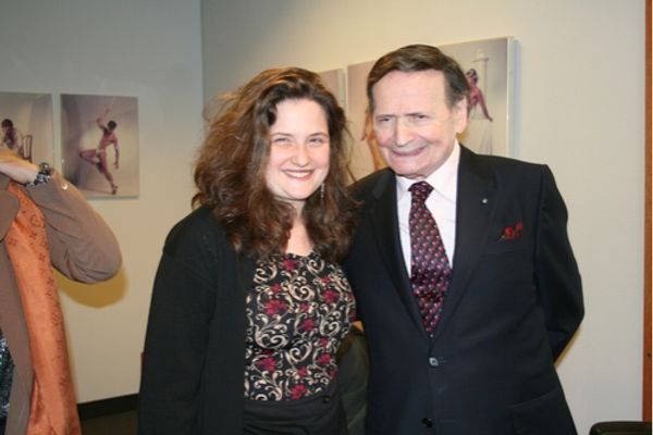Director Annette Jolles and Byron Janis Photo