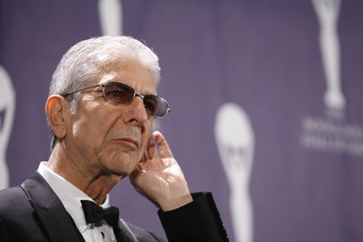 Leonard Cohen at 2008 Rock & Roll Hall of Fame