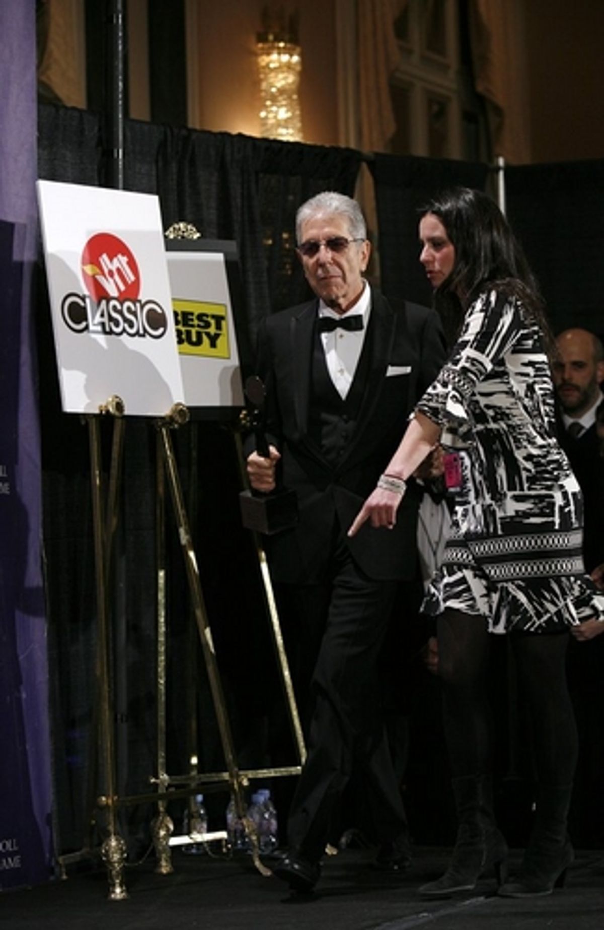 Leonard Cohen at 2008 Rock & Roll Hall of Fame