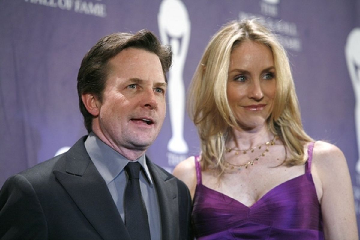 Michael J. Fox and Tracy Pollan at 