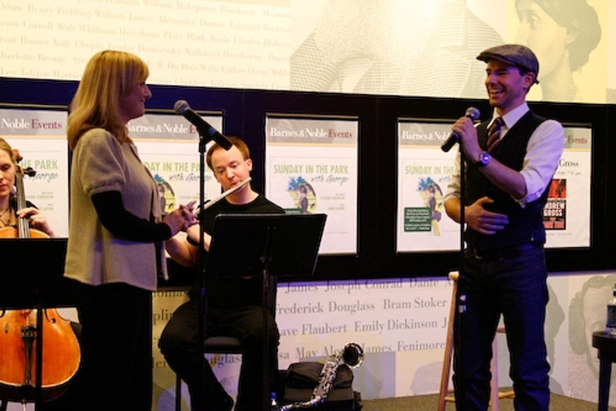 Jenna Russell and Daniel Evans at 