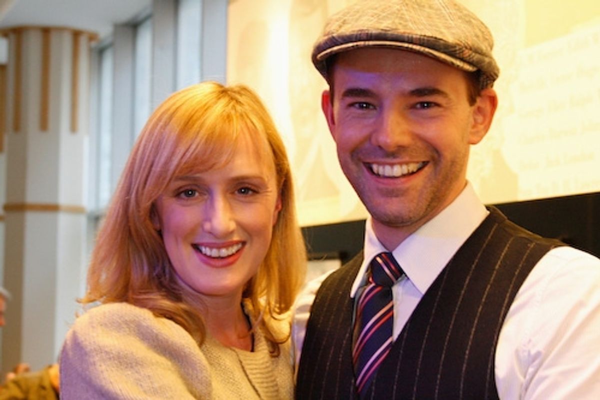 Jenna Russell and Daniel Evans at 