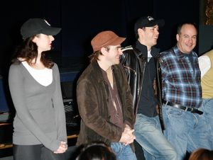 Sarrah Strimel, Roger Bart, Barrett Martin, and Kevin Ligon
 Photo
