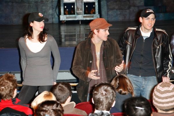 Sarrah Strimel, Roger Bart, and Barrett Martin
 Photo