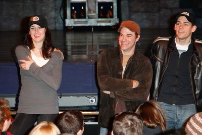 Sarrah Strimel, Roger Bart, and Barrett Martin
 Photo