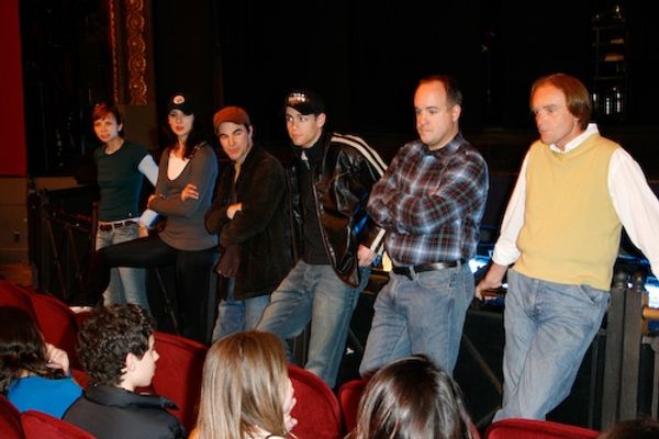 Jennifer Lee Crowl, Sarrah Strimel, Roger Bart, Barrett Martin, Kevin Ligon, and Jack Photo