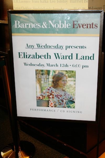 Elizabeth Ward Land at Barnes and Noble
 Photo