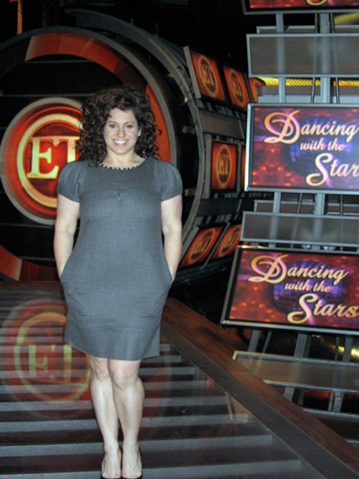 Marissa Jaret Winokur: 'Today I started early- on the ET set!
The segment will air next week in the middle of all the madness
of the show's premiere! at 