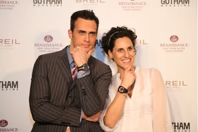 Cheyenne Jackson and Giovanna Noe Photo