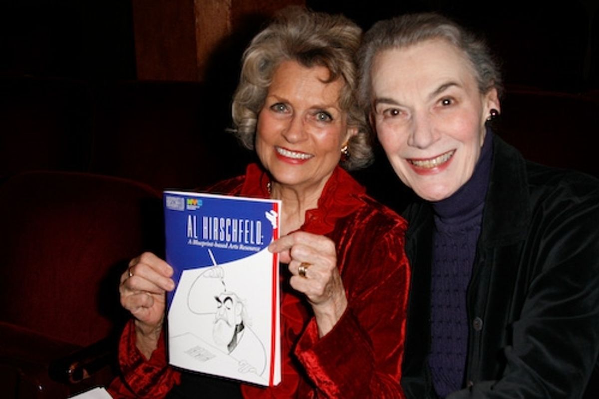 Louise Kerz Hirschfeld and Marian Seldes
 at 