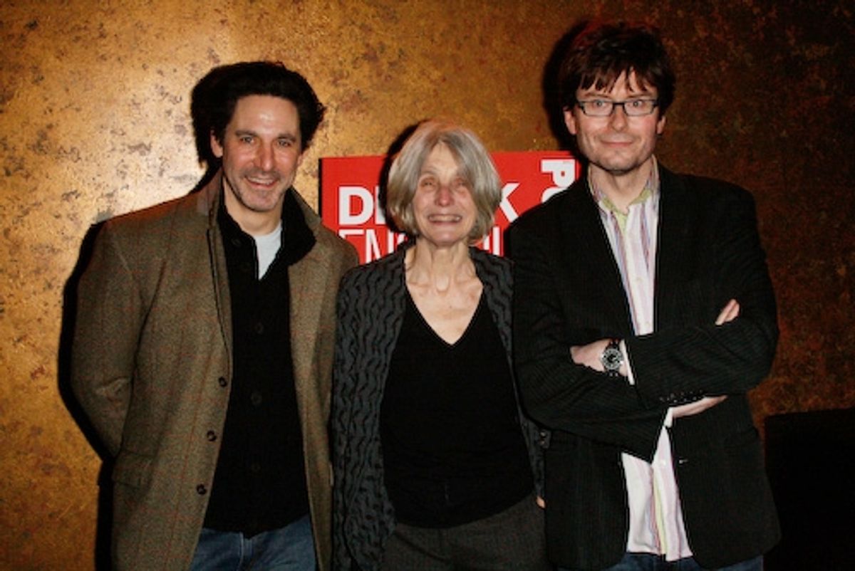 Scott Cohen, Caryl Churchill, and Director James Macdonald at 