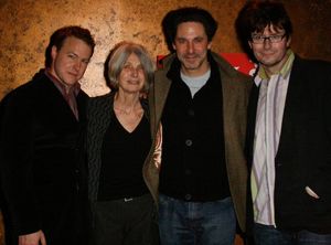 Samuel West, Caryl Churchill, Scott Cohen, and James Macdonald Photo