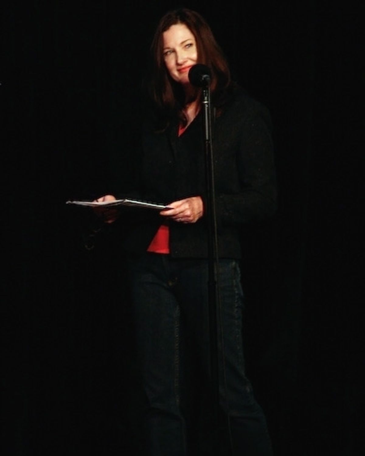 Annette O'Toole reads Pamela Anderson
 at 