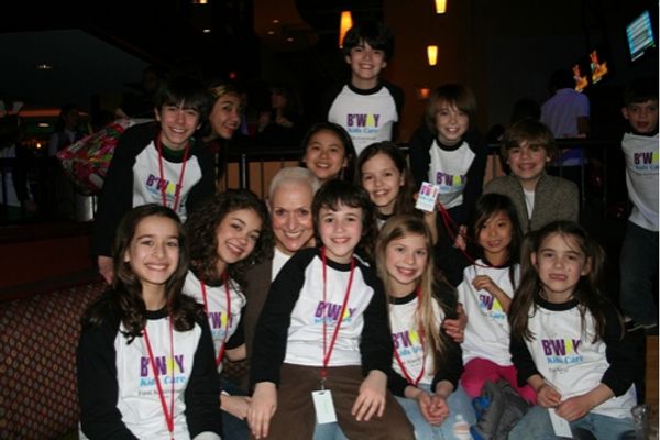 Kelly Gonda and the Broadway Kids Care members Photo