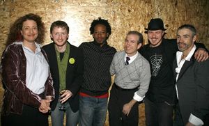 Channez McQuay, Kurt Boehm, LC Harden Jr., Steven Cupo, and Ensemble @ BroadwayWorld Channez McQuay, Kurt Boehm, LC Harden Jr., Steven Cupo, and Ensemble Photo