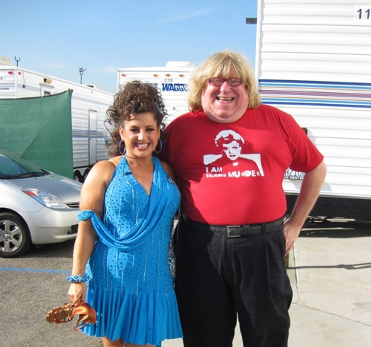 Marissa Jaret Winokur: 'Bruce Vilanch showed up to give his support.
I was so happy to see him before the show!' at 